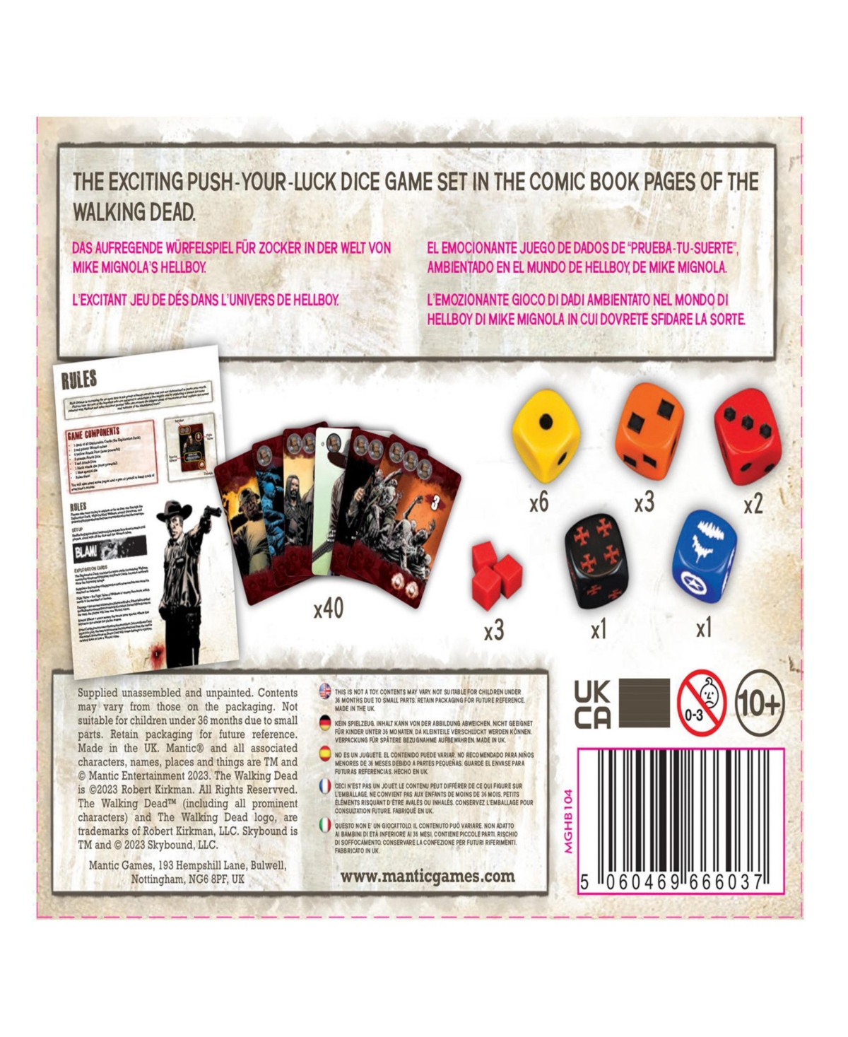 Mantic Games The Walking Dead: The Dice Game In Multi