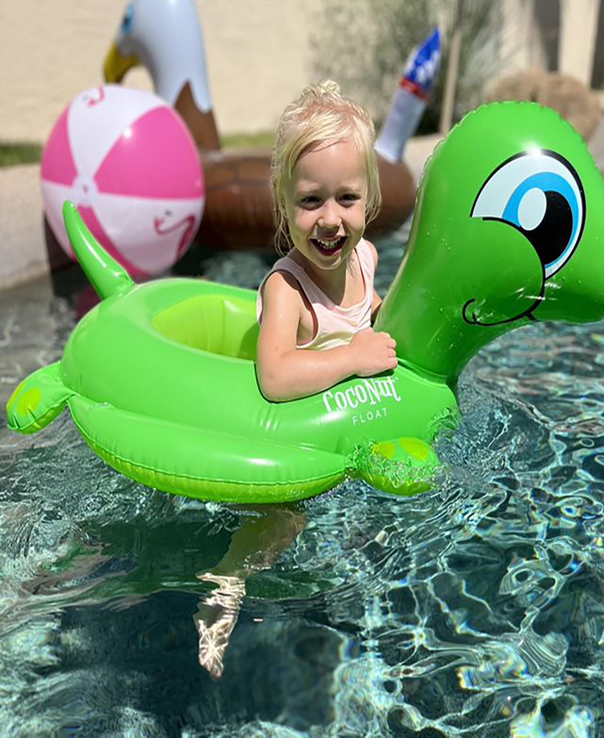 Coconut Outdoor Turtle Junior Green Inflatable Float In Multi