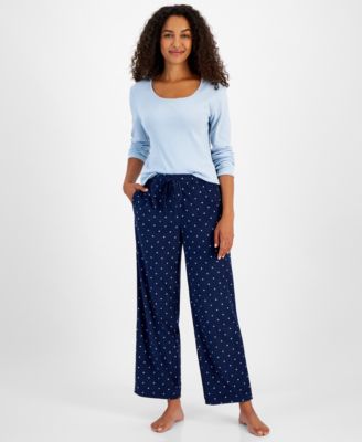 Charter Club Women s Printed Fleece Pajama Pants Created for Macy s Macy s