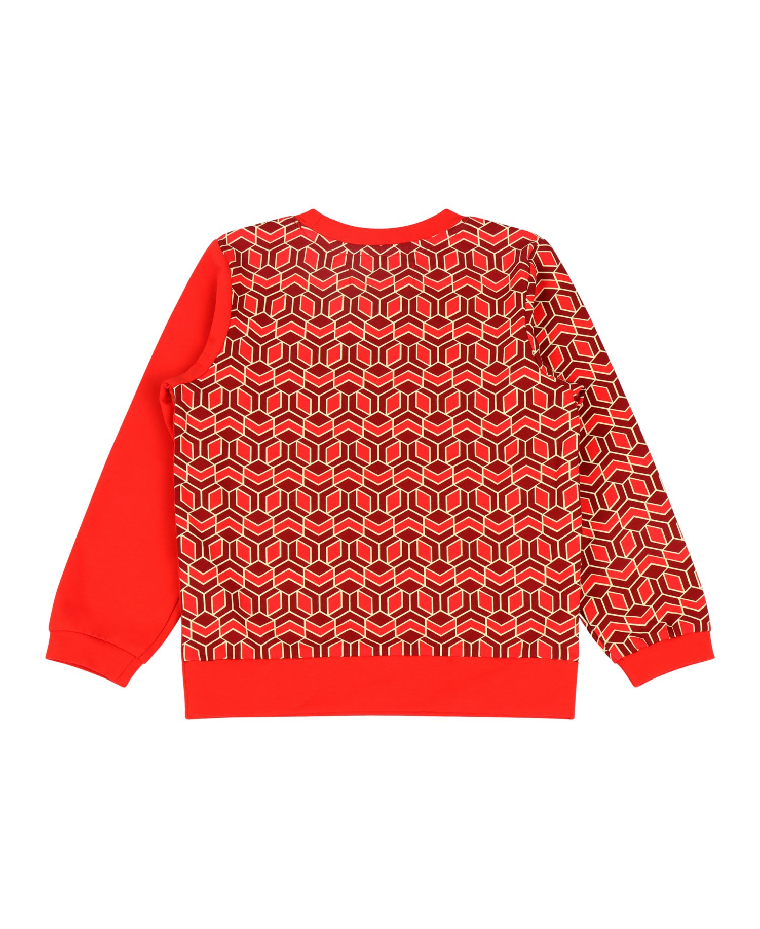 Boys Crewneck Sweatshirt and Jogger Pants Set - Red Multicolor
