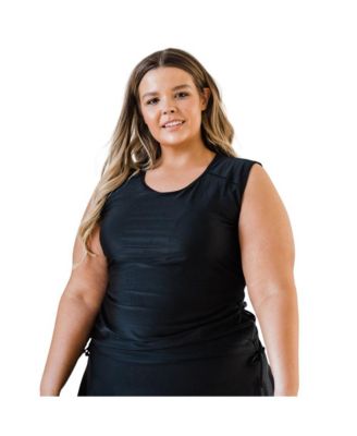 Plus Size Closed Back UPF 50+ Tankini Maya Swim Top