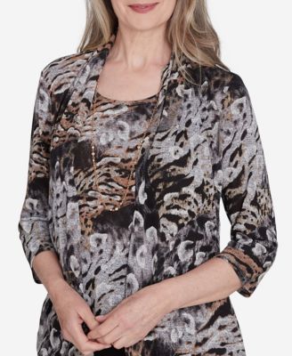 Classic Animal Melange Two in One Top