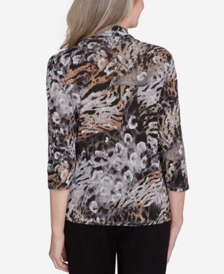 Classic Animal Melange Two in One Top