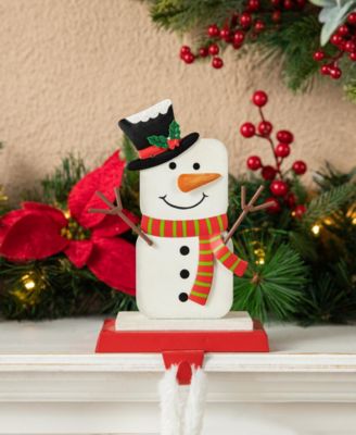 Christmas Snowman Stocking Holders, Set of 2
