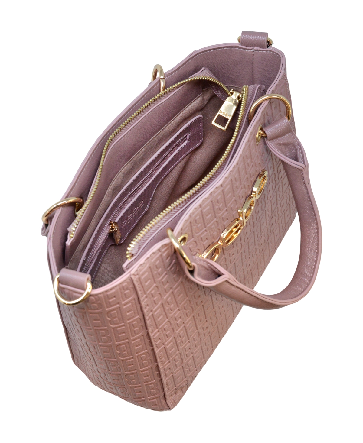 Bebe Celia Embossed Top Handle Crossbody Bag - Storm Grey | Smart Closet