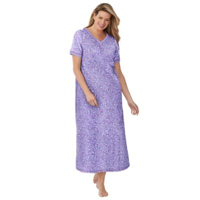 Women's Long Henley Sleepshirt