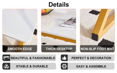 Modern Multipurpose Coffee Table with Assembly Kit