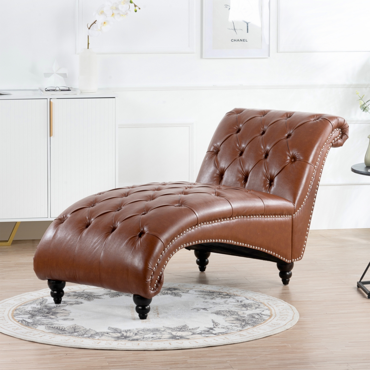 Streamdale Tufted Armless Chaise Lounge