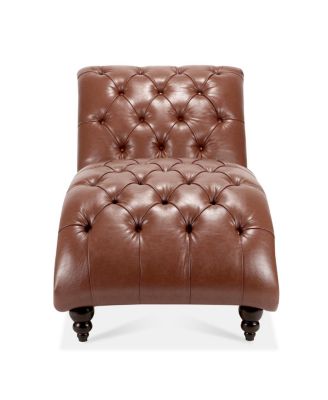 Tufted Armless Chaise Lounge