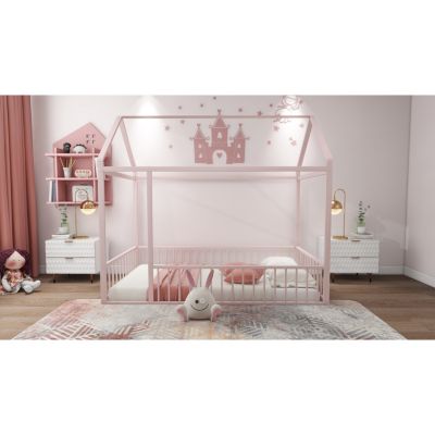Streamdale Twin Metal Bed with Fence