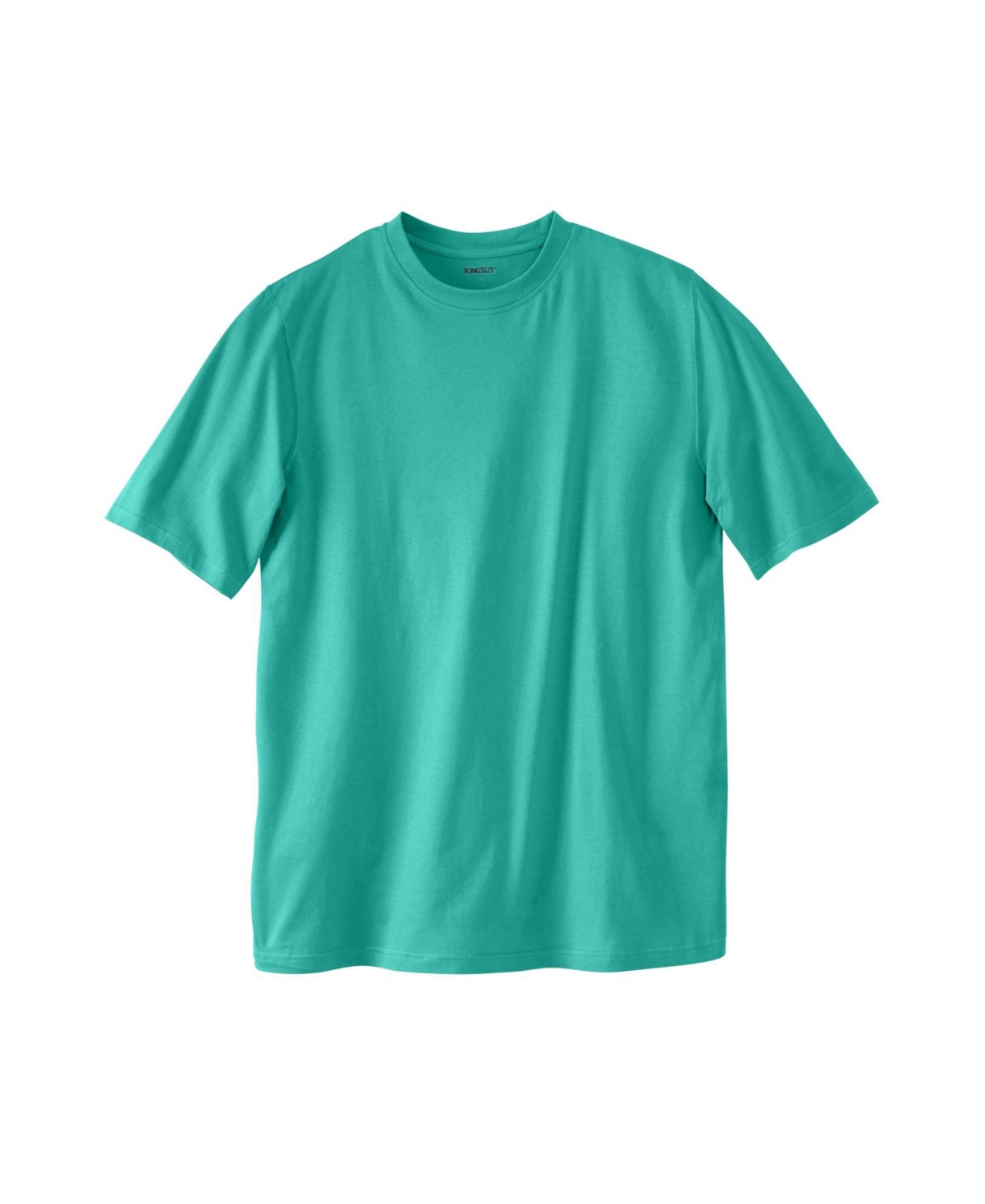 Big & Tall Shrink-Less Lightweight Crewneck T-Shirt - Tidal green