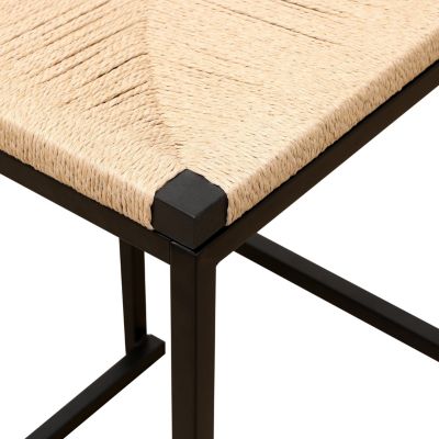 2 Paper Rope Bar Stools with Back