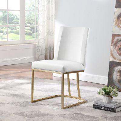 Velvet Upholstered Dining Chairs (Set of 2)