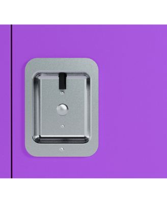 Compact Purple Steel Storage Cabinet