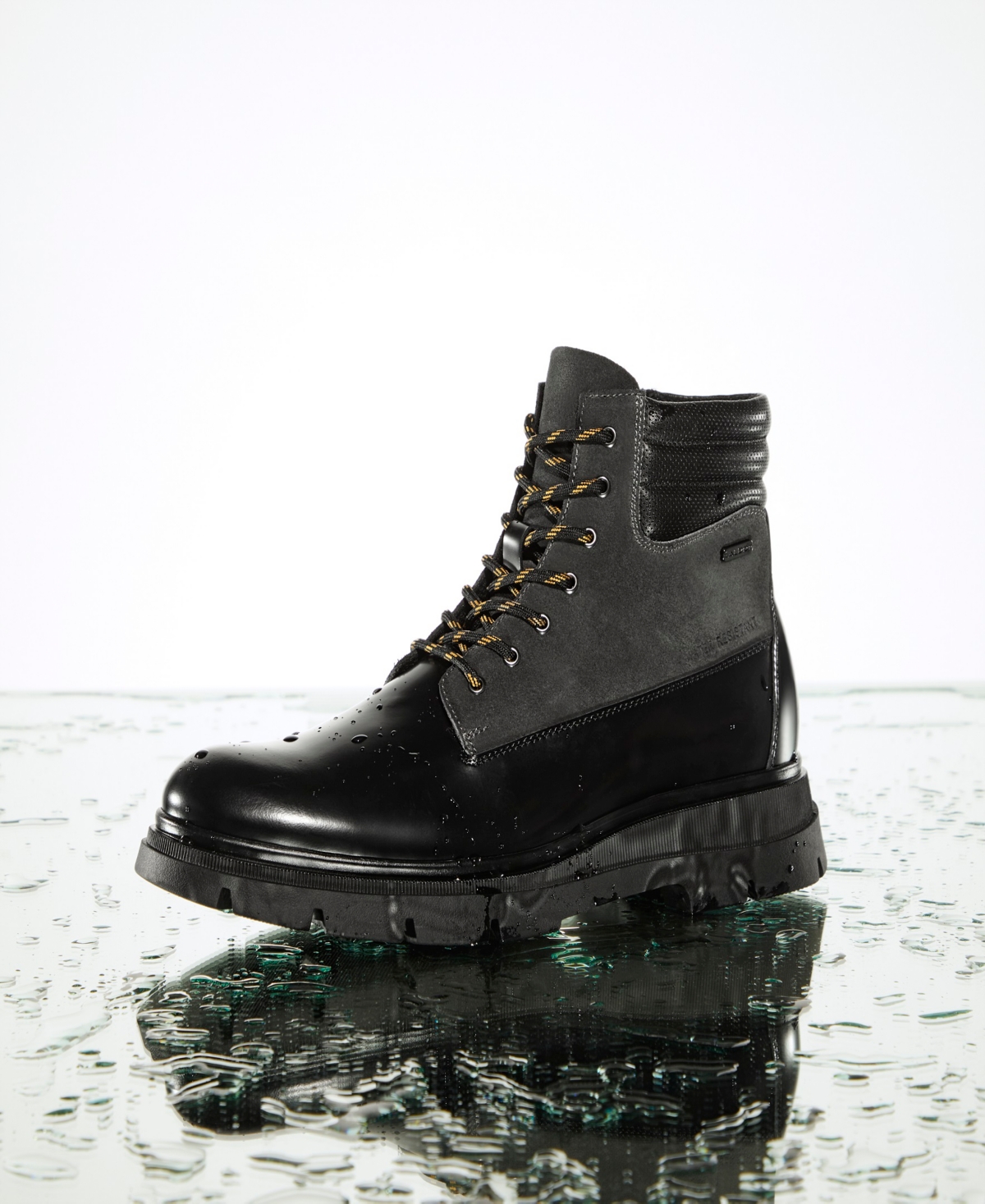 Shop Aldo Men's Mayfair Leather Lace Up Boots In Charcoal