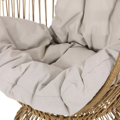 Streamdale Berkshire Outdoor Swivel Egg Chair with Water-Resistant Cushion