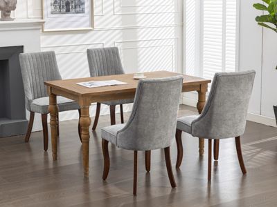 Luxurious Back Dining Chairs with High Backrest for Comfort