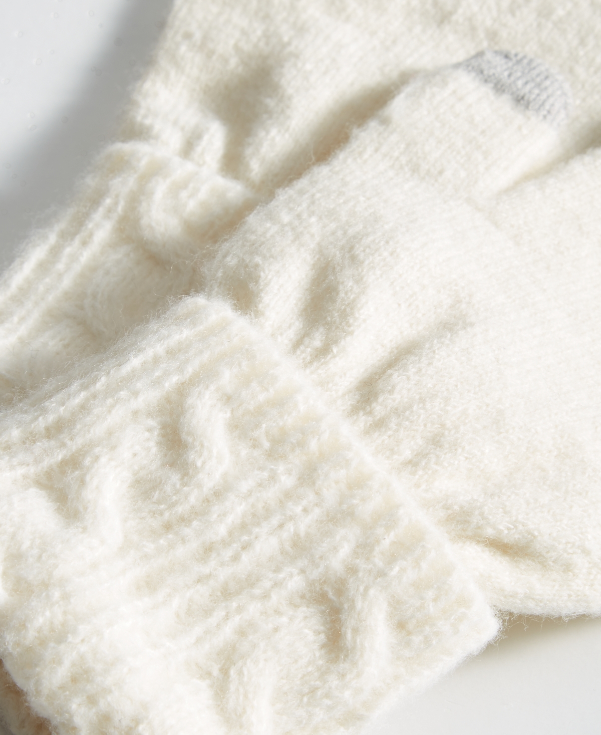 Style & Co Solid Color Cable Knit Tech Gloves, Created for Macy's