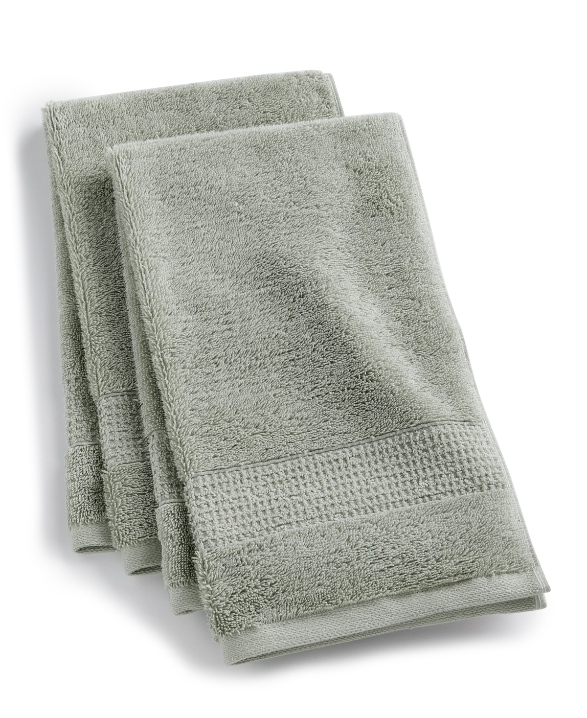 Oake Organic Cotton 2-pk. Hand Towel, Exclusively At Macy's In Eucalyptus