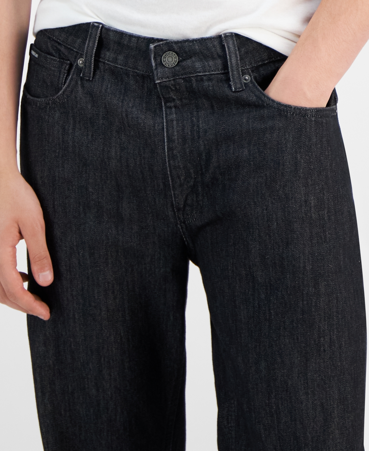 Guess Jeans Men's Black Wash Gj G18 Relaxed Jeans