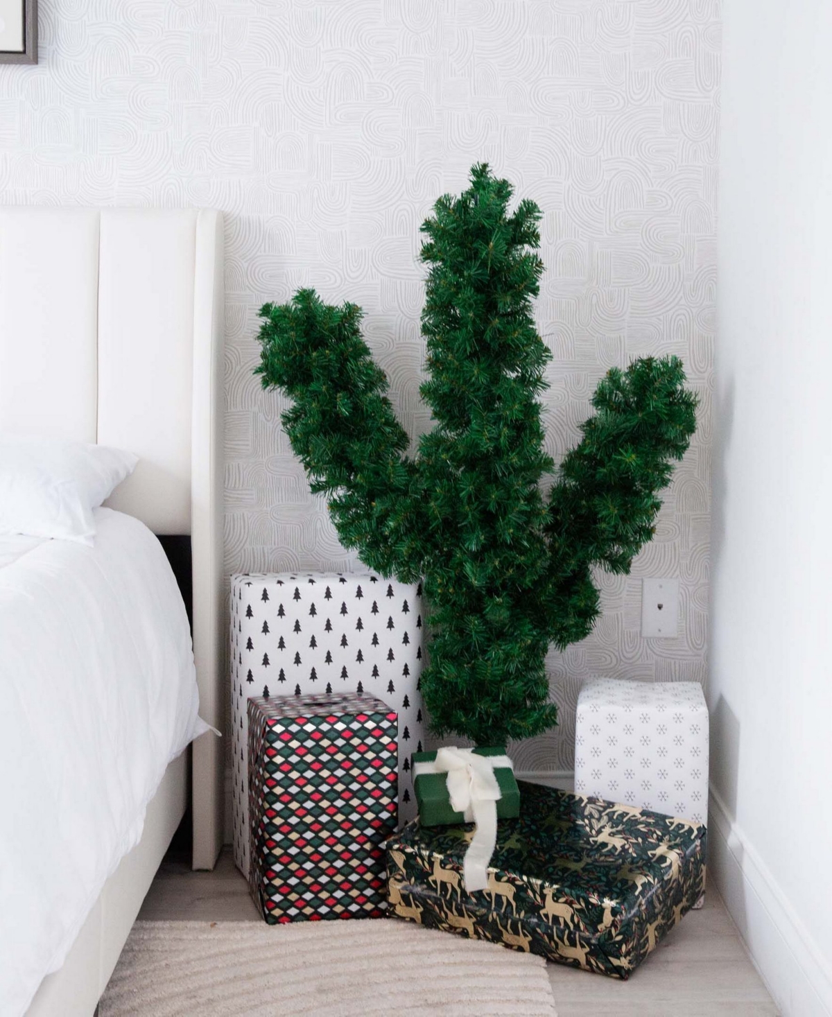 Nearly Natural 4ft. Artificial Cactus Christmas Tree
