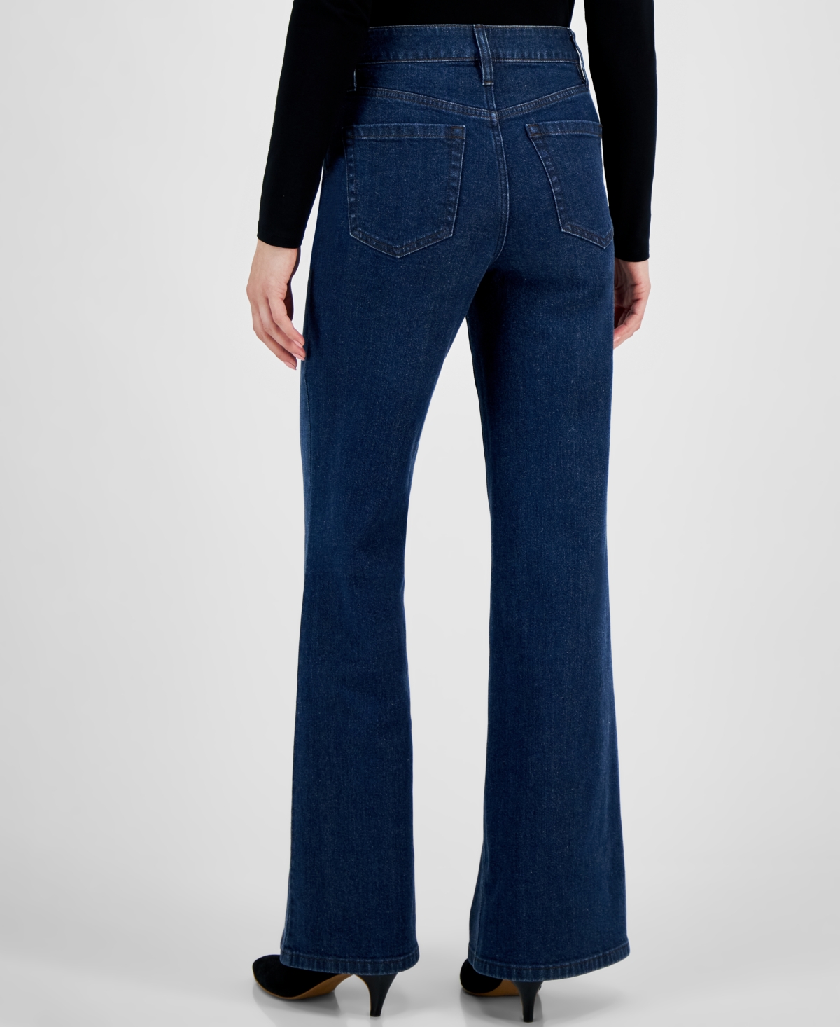 I.n.c. International Concepts Petite High-Rise Wide Leg Jeans, Created for Macy's