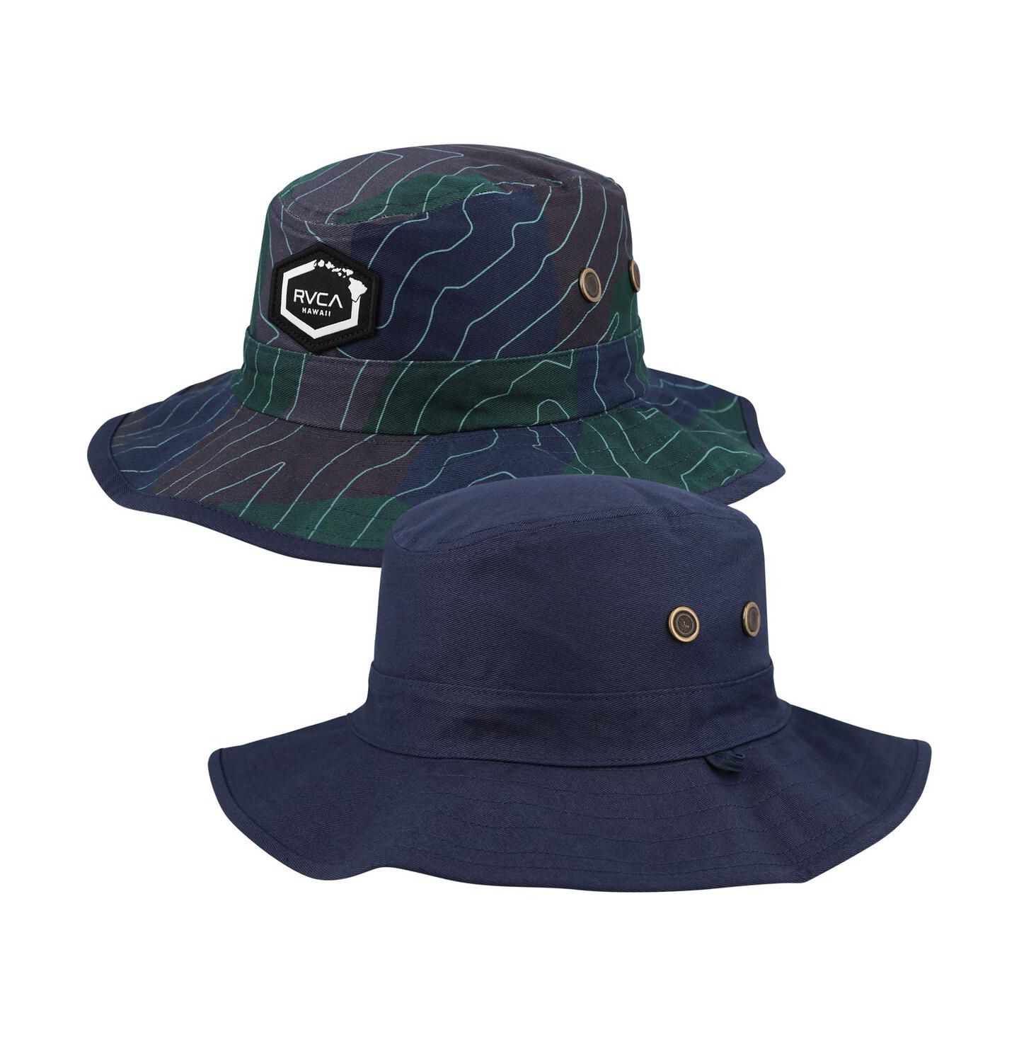 Мужской головной убор RVCA Navy Island Hex Reverse Boonie Hat — фото 1
