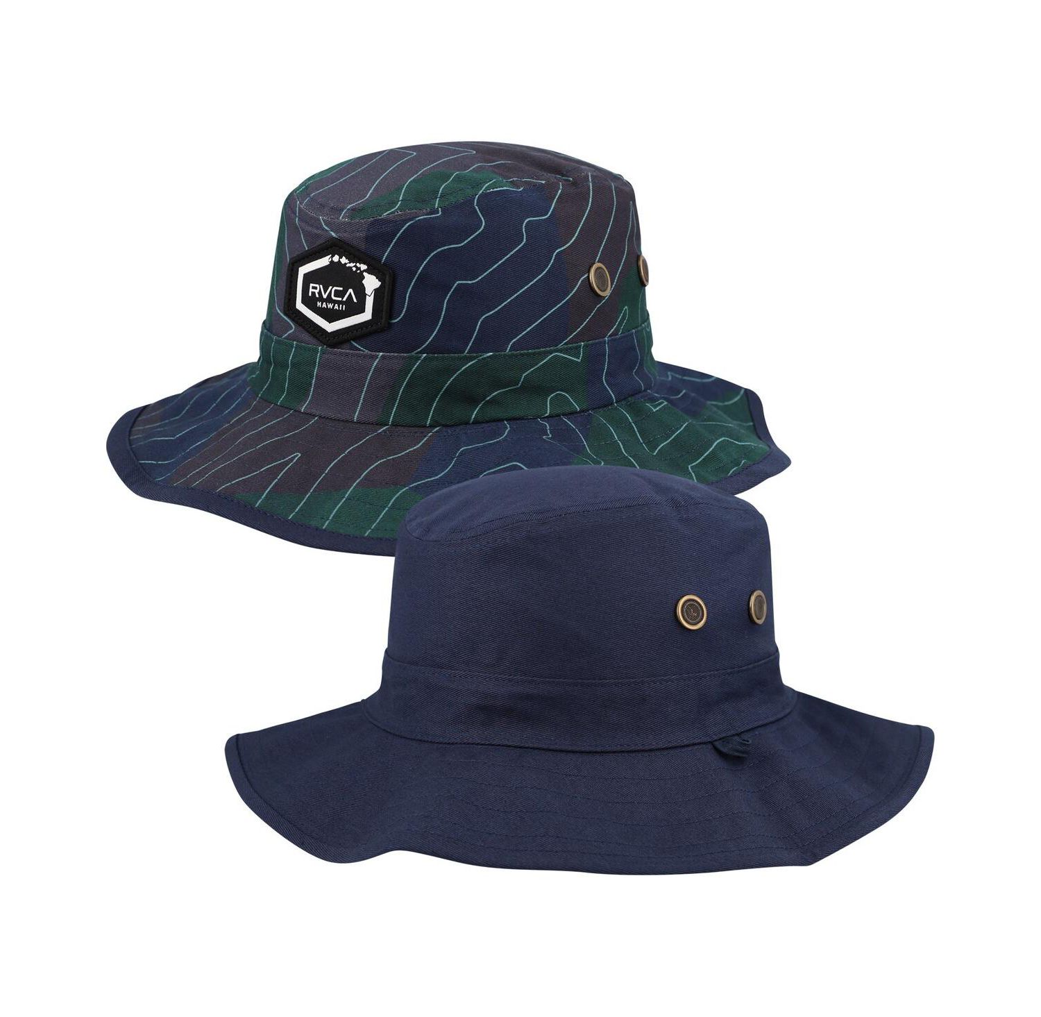 Men's Navy Island Hex Reverse Boonie Hat