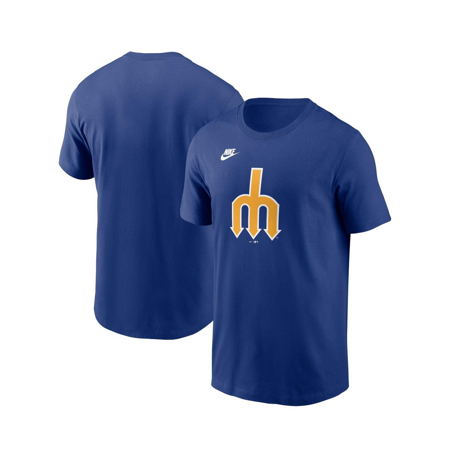 Мужская футболка Nike Royal Seattle Mariners Cooperstown Collection Team Logo — фото 1