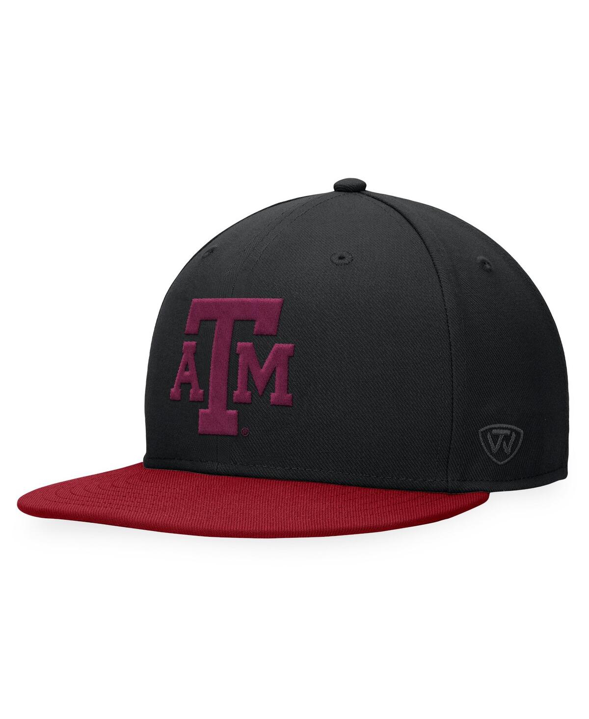 Men's Black Texas A&M Aggies Fitted Hat - Black