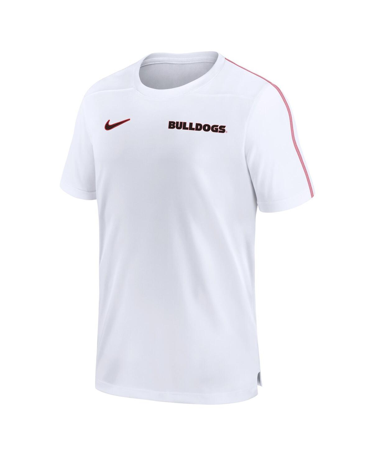 Nike Men's Georgia Bulldogs 2024 Sideline Coach Performance T-shirt - Red