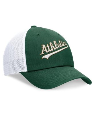 Men's Green Oakland Athletics Evergreen Wordmark Trucker Adjustable Hat