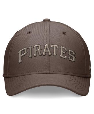 Men's Brown Pittsburgh Pirates Statement Ironstone Performance SwooshFlex Hat