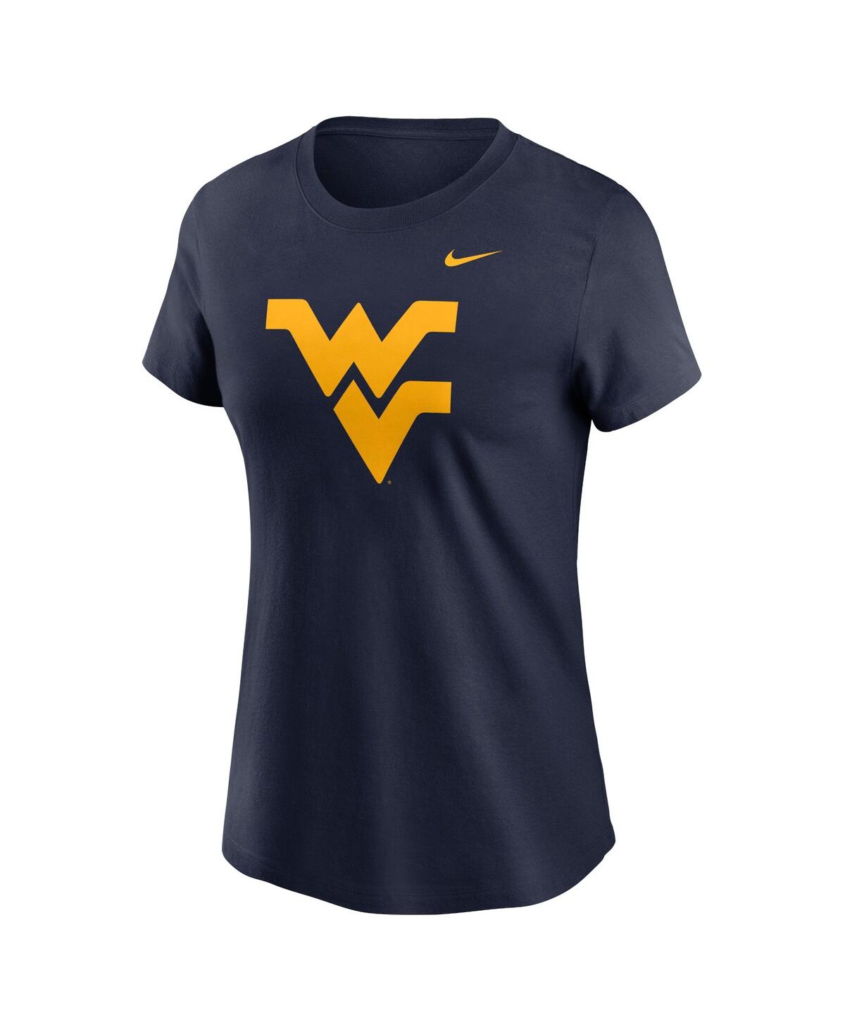 Nike Women's Navy West Virginia Mountaineers Primetime Evergreen Logo T-shirt In Navy