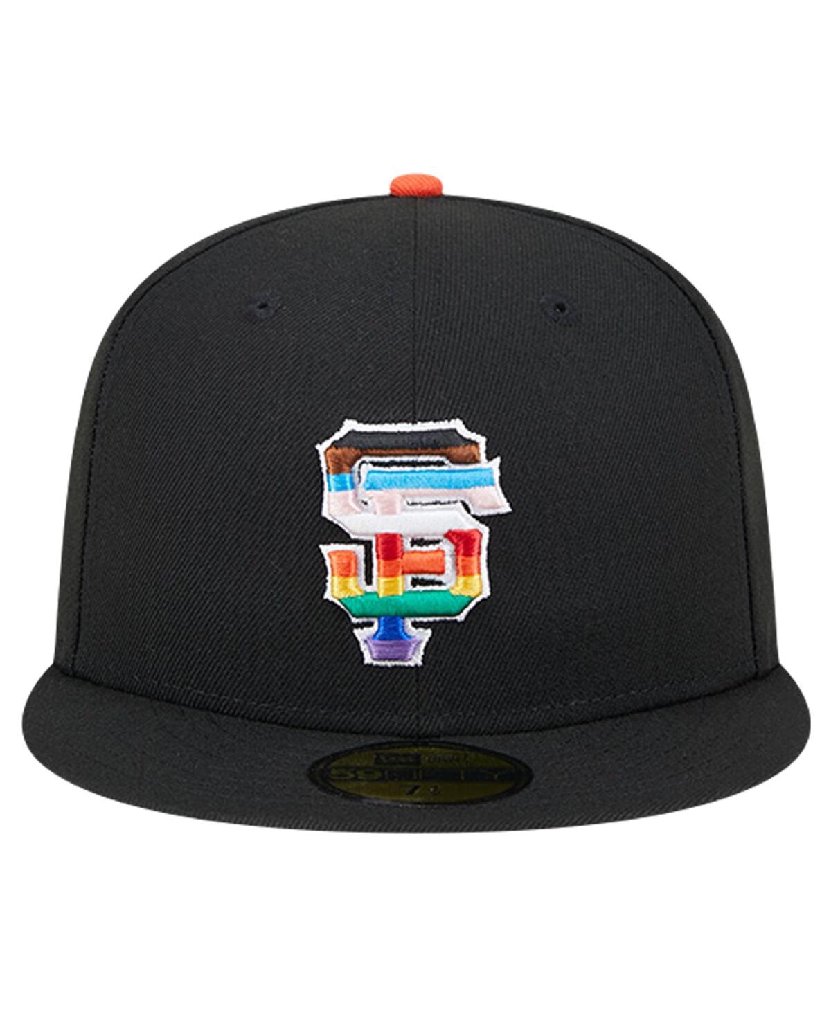 New Era Men's Black San Francisco Giants 2024 Pride On Field 59fifty Fitted Hat In Black
