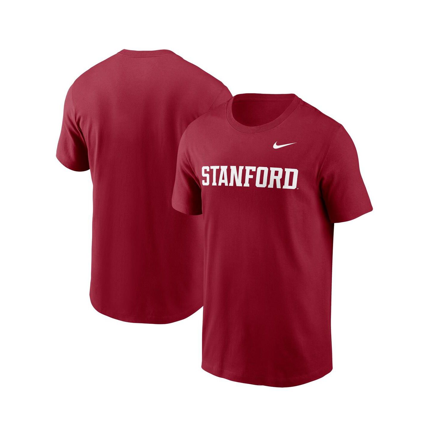 Мужская футболка Nike Stanford Cardinal Primetime Evergreen Wordmark, цвет: Красный — фото 1