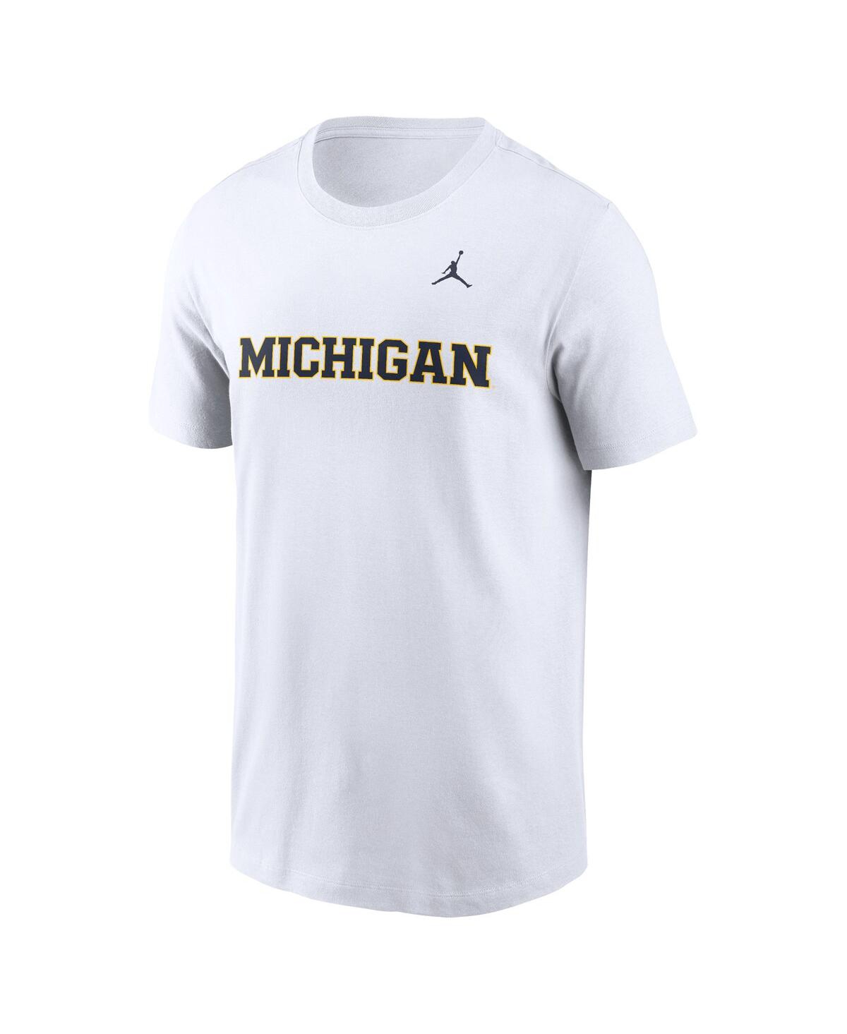 Jordan Men's Michigan Wolverines Primetime Evergreen Wordmark T-Shirt