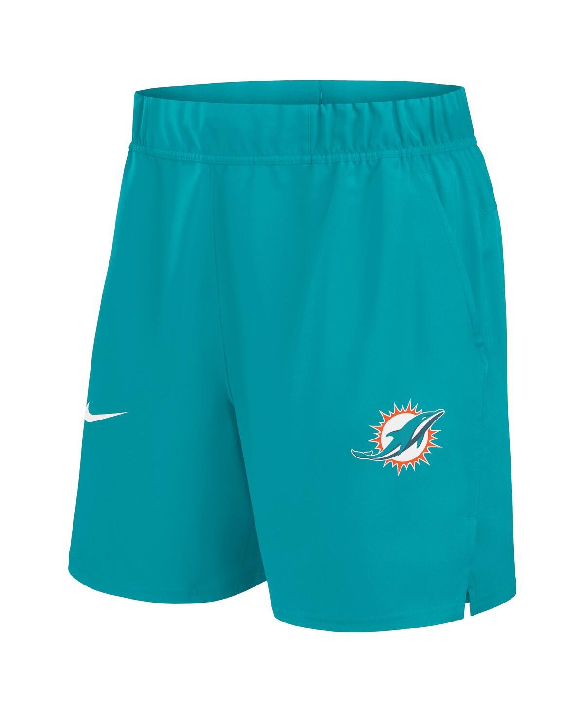 Nike Men'sMiami Dolphins Blitz Victory Performance Shorts - Aqua