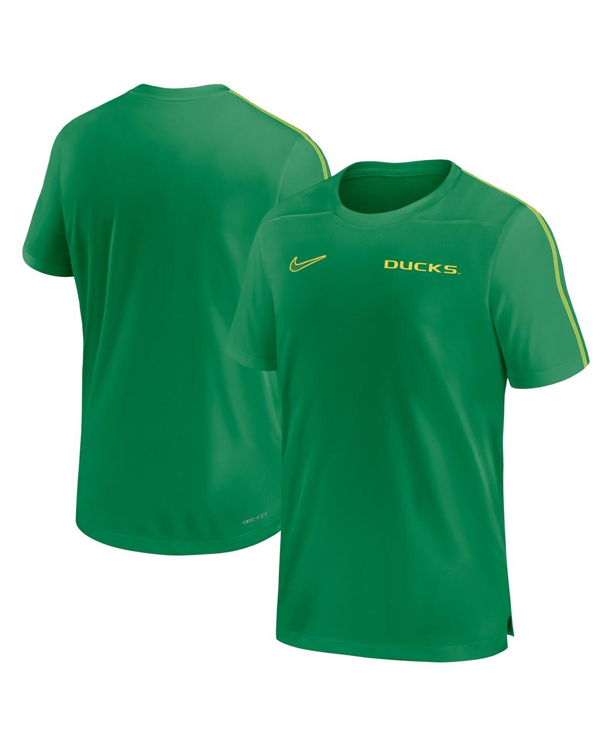 Nike Men's Oregon Ducks 2024 Sideline Coach Performance T-shirt - Yellow