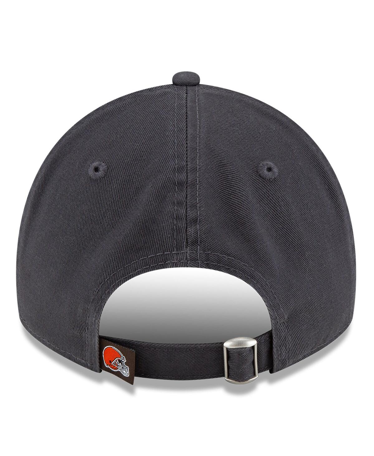 New Era Men'sCleveland Browns Core Classic Graph 9TWENTY Adjustable Hat - Graphite
