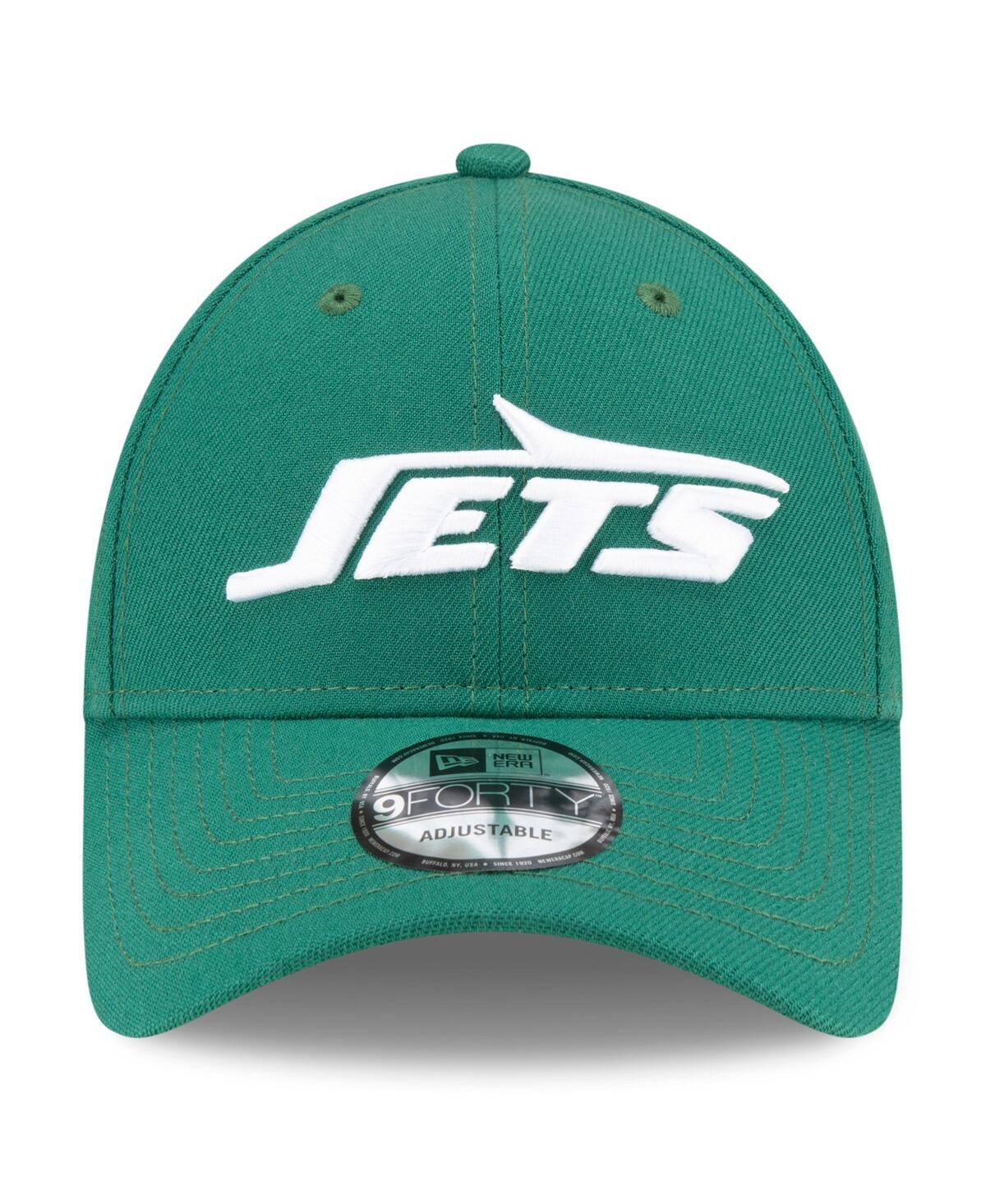 New Era Men's And Women's Green New York Jets League 9forty Adjustable Hat In Green