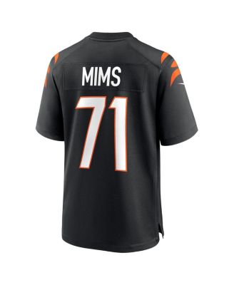 Men's Amarius Mims Black Cincinnati Bengals 2024 NFL Draft First Round Pick Player Game Jersey