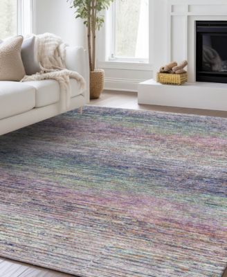 Trevi Washable TV1 2'3"x7'6" Runner Area Rug