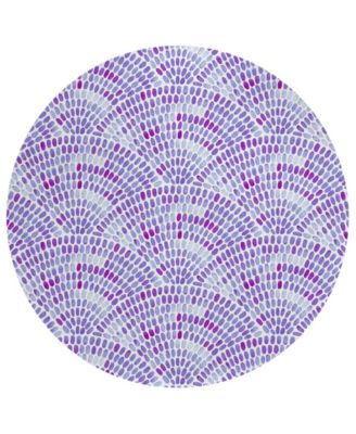 Seabreeze Washable SZ7 8'x8' Round Area Rug