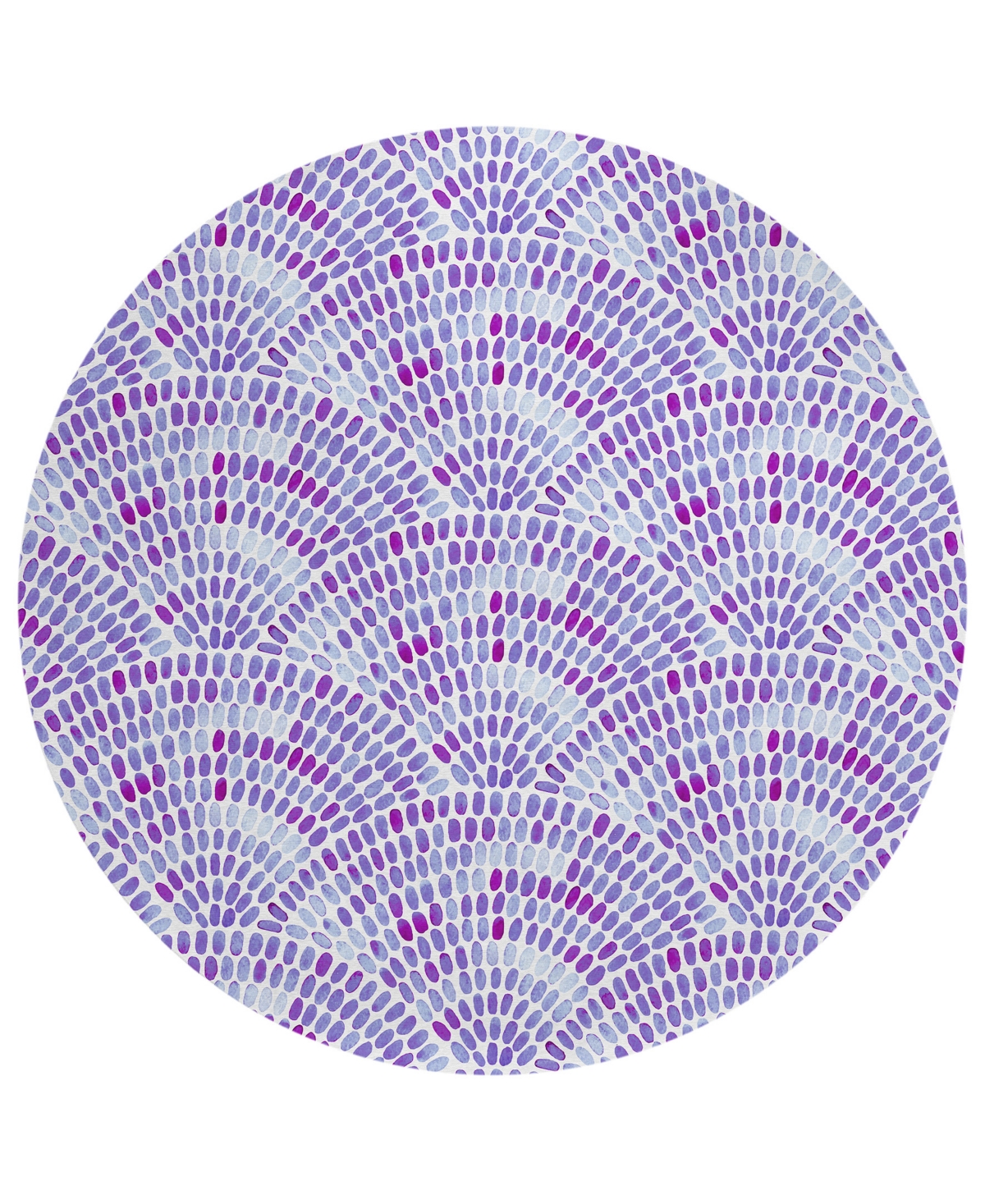 Dalyn Seabreeze Sz7 8'x8' Round Area Rug In Lavender
