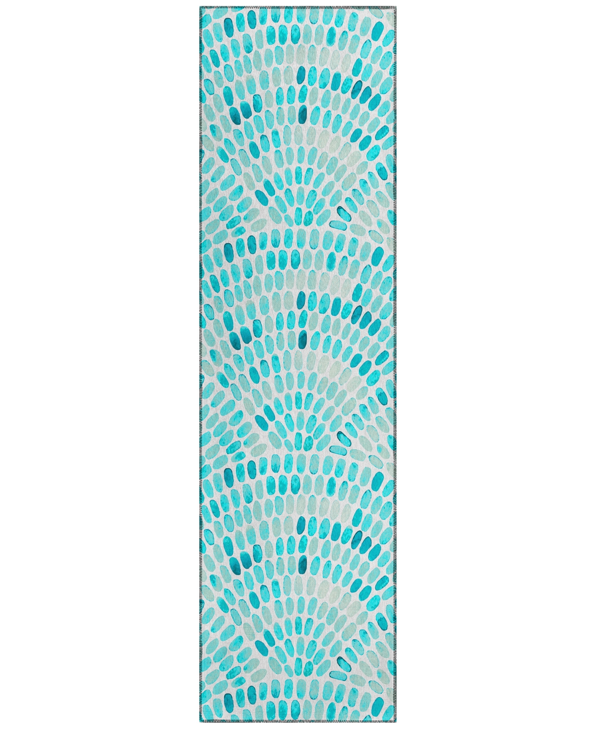 Dalyn Seabreeze Sz7 2'3x7'6 Runner Area Rug In Teal