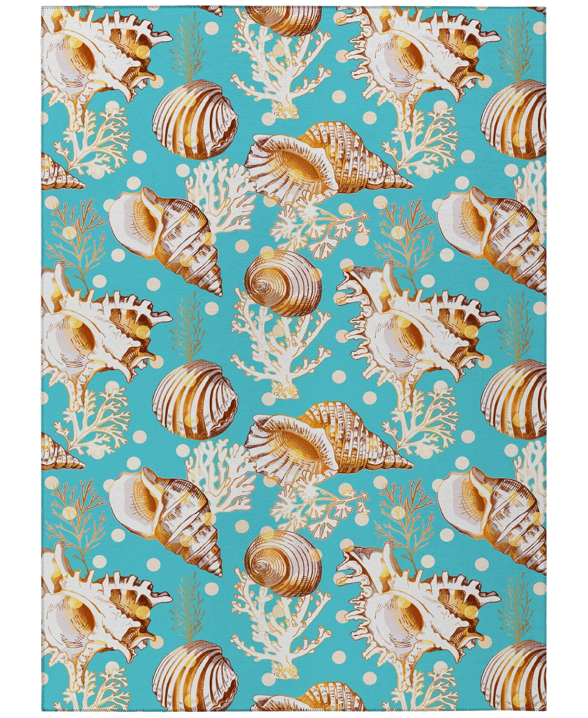 Dalyn Seabreeze Sz6 9'x12' Area Rug In Teal