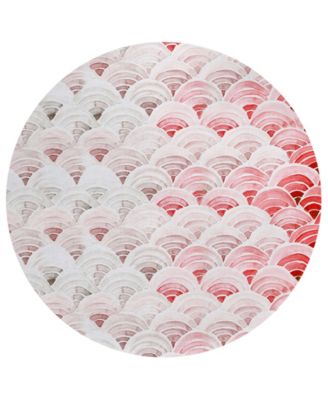 Seabreeze Washable SZ5 8'x8' Round Area Rug