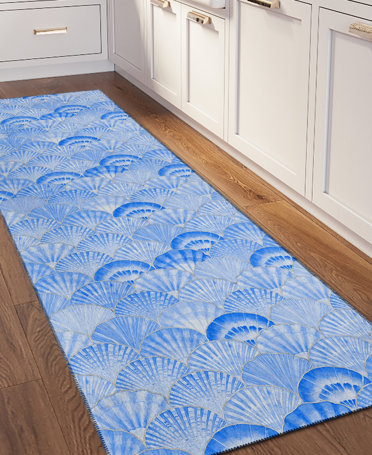 Dalyn Seabreeze Sz2 2'3x7'6 Runner Area Rug In Navy