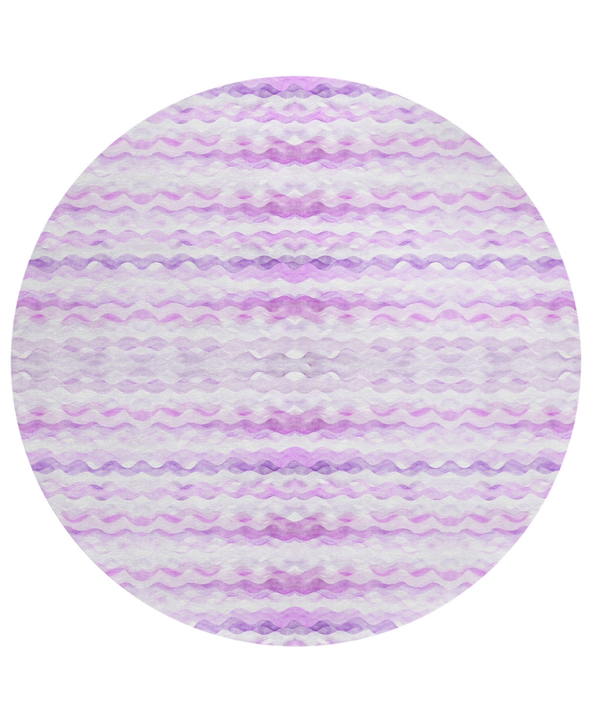 Dalyn Seabreeze Sz16 8'x8' Round Area Rug In Purple